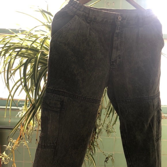 vintage lee air gear 100%cotton acid wash jeans - Picture 3 of 8